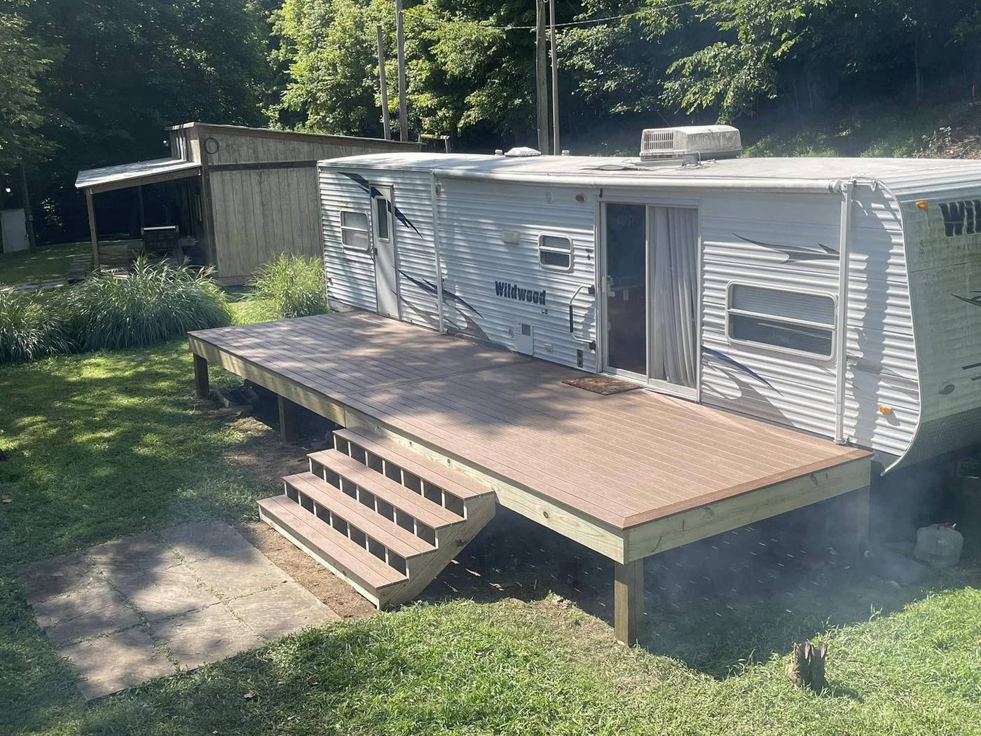 Composite camper platform deck