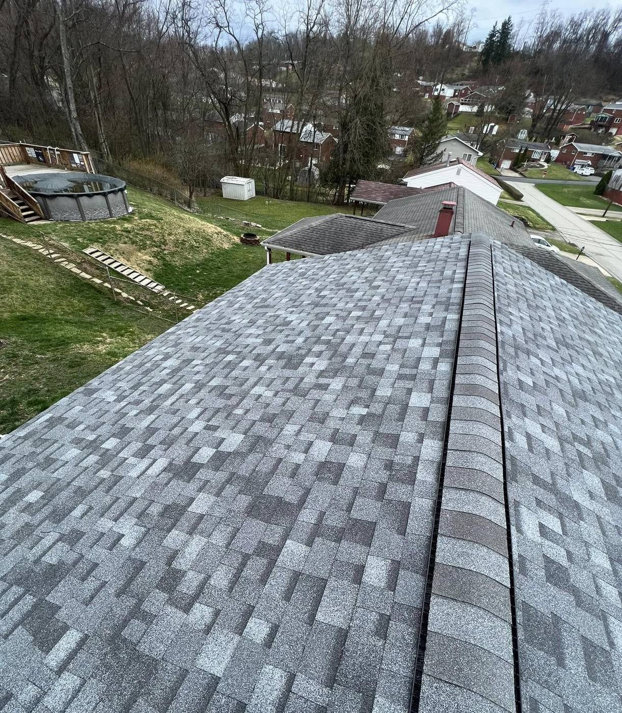 Gray architectural shingle replacement